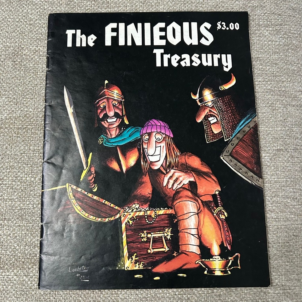 The Finieous Treasury Comic Book Vintage Dungeons Dragons Magazine JD Webster